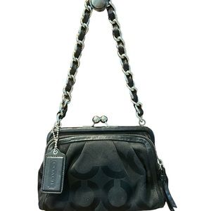 COACH - PARKER - OP ART, KISS LOCK Mini Shoulder/Handbag 💋Sassy & Functional💋